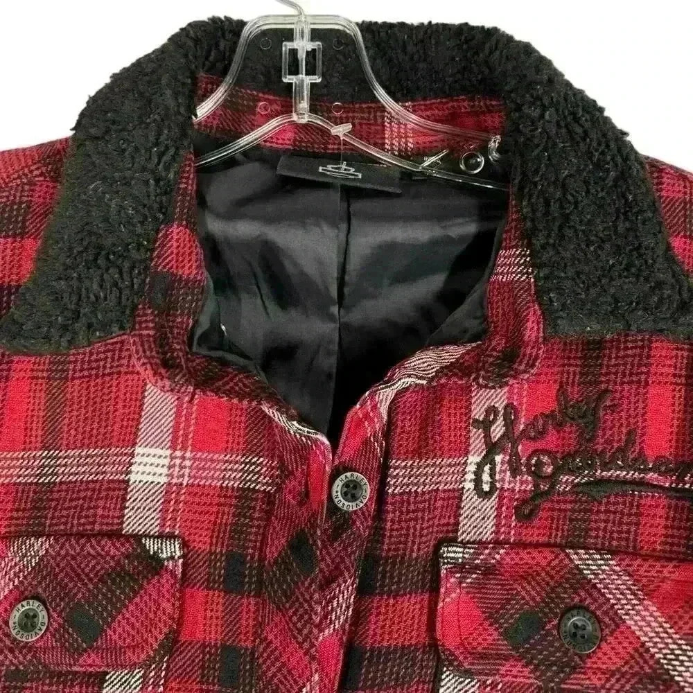 Harley-Davidson Heritage Silver Wing 'Shacket" (Shirt Jacket) Women’s Size M - Picture 10 of 12